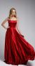 Main image of A-Line Spaghetti Prom Gown with Long Flowing Skirt